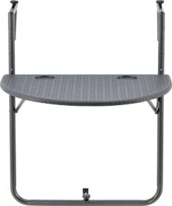 Balkontafel Cicala Inklapbaar 83,5x60x64 Cm Donkergrijs -Buitentuin Winkel 1000x1200