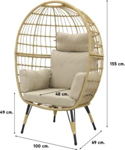 Lola Egg Relaxstoel - Natural Sand - Mand Stoel -Buitentuin Winkel 1002x1200 2