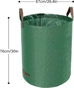 Tuin Afvalzakken - 2 Stuks - Opvouwbare Afvalzak - Tuin Afvalzak - Bladzakken - Waterstotend Tuinafvalzak - 270L -Buitentuin Winkel 1016x1200 1