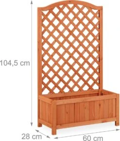 Relaxdays Plantenbak Met Klimrek - Bloembak Trellis - Rankhulp Hout - Voor Klimplanten 14 Relaxdays Plantenbak Met Klimrek - Bloembak Trellis - Rankhulp Hout - Voor Klimplanten -Buitentuin Winkel 1026x1200 4