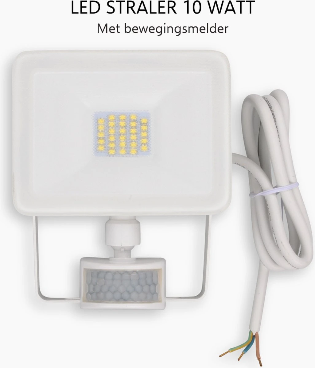 ELRO LF60 Design LED Buitenlamp Met Bewegingssensor - 10W – 800LM – IP54 Waterdicht - Wit 11 ELRO LF60 Design LED Buitenlamp Met Bewegingssensor - 10W – 800LM – IP54 Waterdicht - Wit - Afbeelding 9