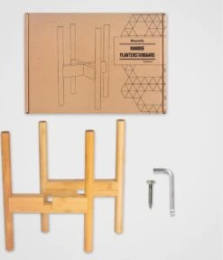 LifeGoods Planten Standaard - Uitschuifbare Bloempothouder - 20 Tot 30 Cm - Licht Bamboe -Buitentuin Winkel 1030x1200 4