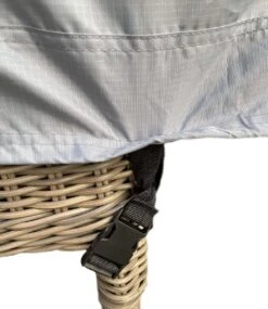 COVER UP HOC - Diamond Hoes Tuinmeubelen- 250x250x90 Cm - Tuinset Beschermhoes Waterdicht Met Stormbanden, Trekkoord En Afwaterings HOCCIE - Zilvergrijze Hoes Tuinmeubels -Buitentuin Winkel 1041x1200