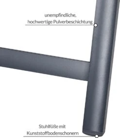 Casaria Tuinstoel Aluminium - 2 Stuks Inklapbaar - Antraciet -Buitentuin Winkel 1043x1200