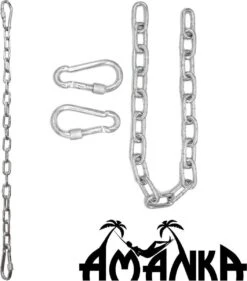 2x 50cm Hangende Stoelketting Tot 230kg - 4 Karabiners - Schommel Hangmat Bokszak Ophanging -Buitentuin Winkel 1056x1200
