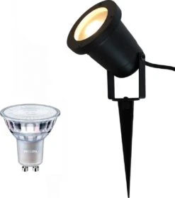 Tuinspot Marseille + LED Spot GU10 Lybardo | 4.6 Watt | 2700K Warm Wit | IP65 | Mat Zwart -Buitentuin Winkel 1061x1200 8