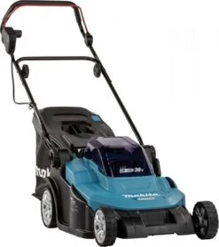 Makita - DLM432PT2 - 2x 18V - Accu - Grasmaaier - Set - 2x 5.0 Ah - Duolader -Buitentuin Winkel 1065x1200 1