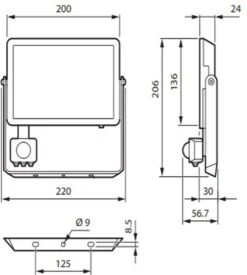 Philips - Decoflood - Floodlight - Zwart - 1x50W - Met Sensor -Buitentuin Winkel 1076x1200 1