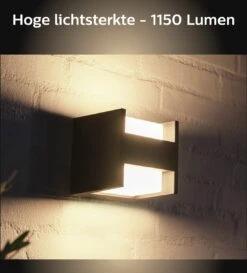Philips Hue Fuzo Muurlamp - Warmwit Licht - Zwart - Smal - Gesloten -Buitentuin Winkel 1084x1200 5