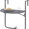 Balkontafel Cicala Inklapbaar 83,5x60x64 Cm Donkergrijs -Buitentuin Winkel 1087x1200