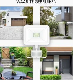 ELRO LF60 Design LED Buitenlamp Met Bewegingssensor - 10W – 800LM – IP54 Waterdicht - Wit 25 ELRO LF60 Design LED Buitenlamp Met Bewegingssensor - 10W – 800LM – IP54 Waterdicht - Wit -Buitentuin Winkel 1100x1200 10