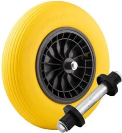 Merkloos Kruiwagenwiel Anti Lek - 4.80/4.00-8 - Massief PU Band - Lekvrij Wiel Met 130mm As - Kruiwagenband 4.80/400 Voor Kruiwagen -Buitentuin Winkel 1105x1200 3