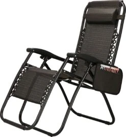 Springos Tuinstoel | Ligstoel | Opvouwbaar | Verstelbaar | Ergonomische Hoofdsteun | Bruin / Zwart -Buitentuin Winkel 1107x1200 1