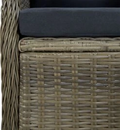 VidaXL 5-delige Tuinset Poly Rattan Bruin -Buitentuin Winkel 1112x1200