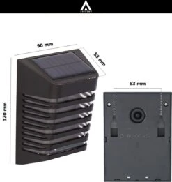 Arisenn® Crystal Solar Buitenlamp - IP65 Waterdicht - Prachtige Solar Technologie Monokristal Zonnepaneel Wandlamp - 3000K Warm Wit (sfeervol) - Tuinverlichting Op Zonne-energie | Schutting Wand Licht -Buitentuin Winkel 1136x1200 5