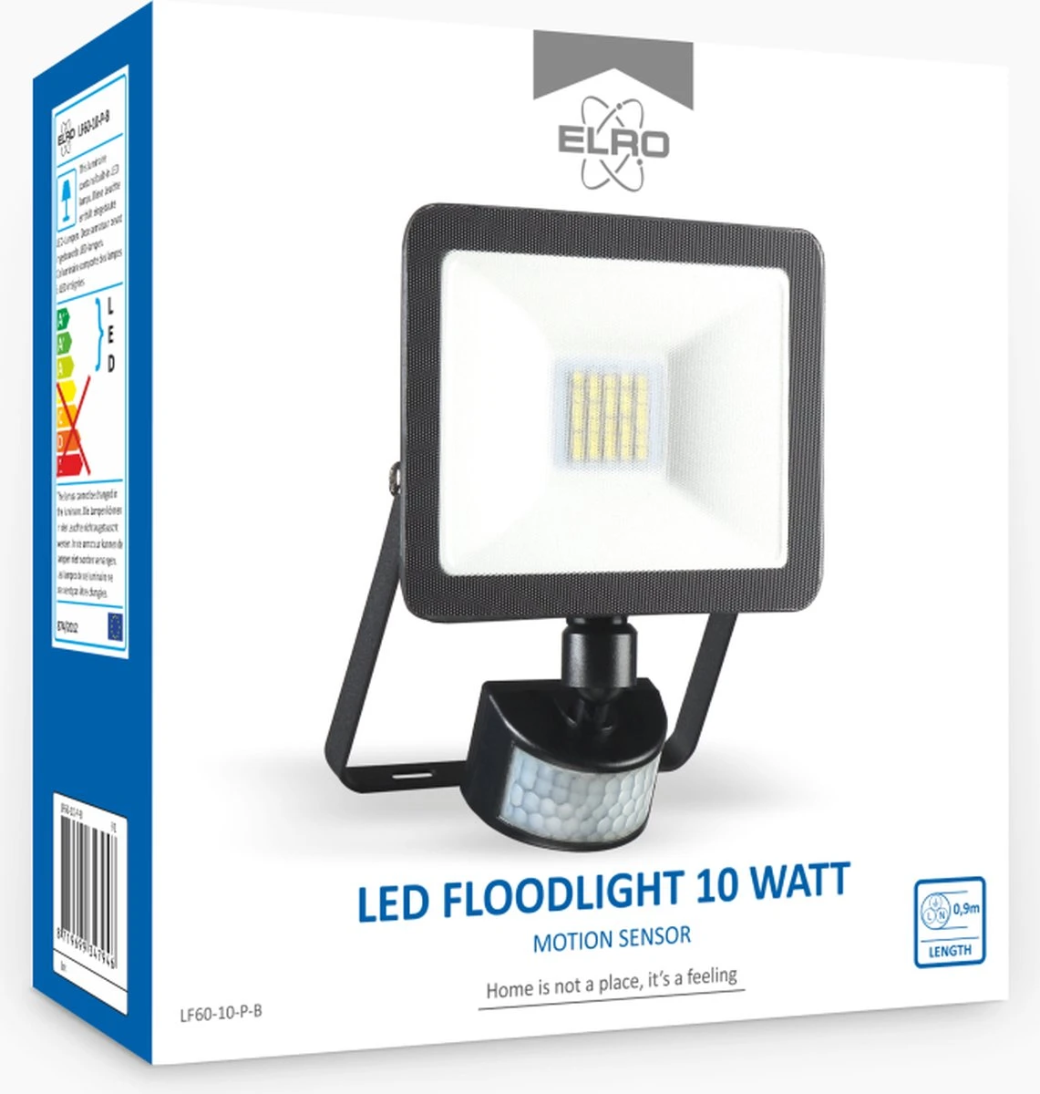 ELRO LF60 Design LED Buitenlamp Met Bewegingssensor - 10W – 800LM – IP54 Waterdicht - Zwart 12 ELRO LF60 Design LED Buitenlamp Met Bewegingssensor - 10W – 800LM – IP54 Waterdicht - Zwart - Afbeelding 10