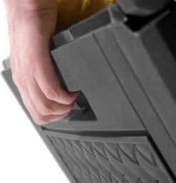 Opbergbox 310L UV-Bestendig Weerbestendig Wielen Tuinbox Rotan-look Antraciet -Buitentuin Winkel 1149x1200 4