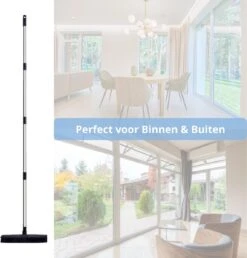 De Blaffende Kat 2 In 1 Rubberen Bezem – Bezem Binnen & Buiten – Vloerwisser Met Steel - Vloertrekker – Veger - Extra Lang 160cm -Buitentuin Winkel 1149x1200 5