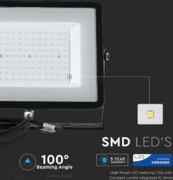 V-tac VT-100-B LED Schijnwerper - 100 W - 8000 Lm - 6400K - Zwart -Buitentuin Winkel 1152x1200 2
