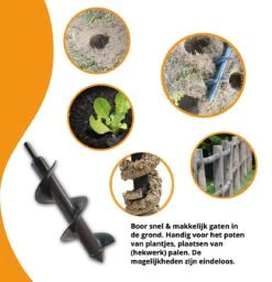 Grondboor Voor Boormachine - 8x25 Cm - Zwart -Buitentuin Winkel 1157x1200 3