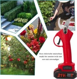 Elektrische Snoeischaar - Accu Snoeischaar - 2 Accu's - Professioneel - Tuinschaar -Buitentuin Winkel 1165x1200 5