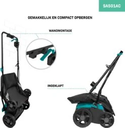 VONROC Elektrische Verticuteermachine - Gazonbeluchter – 1300W – Maaibreedte 320 Mm – 4 Dieptestanden (12/9/6/3 Mm) – Incl. 35L. Opvangbak -Buitentuin Winkel 1170x1200 1