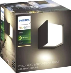 Philips Hue Fuzo Muurlamp - Warmwit Licht - Zwart - Smal - Open -Buitentuin Winkel 1170x1200 3