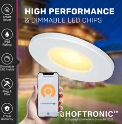 6x Milano RVS Smart LED Inbouwspots Complete Set - Wifi & Bluetooth - 12V - 3 Watt - 2700K Warm Wit - Veranda Verlichting - Voor Binnen En Buiten -Buitentuin Winkel 1178x1200 8