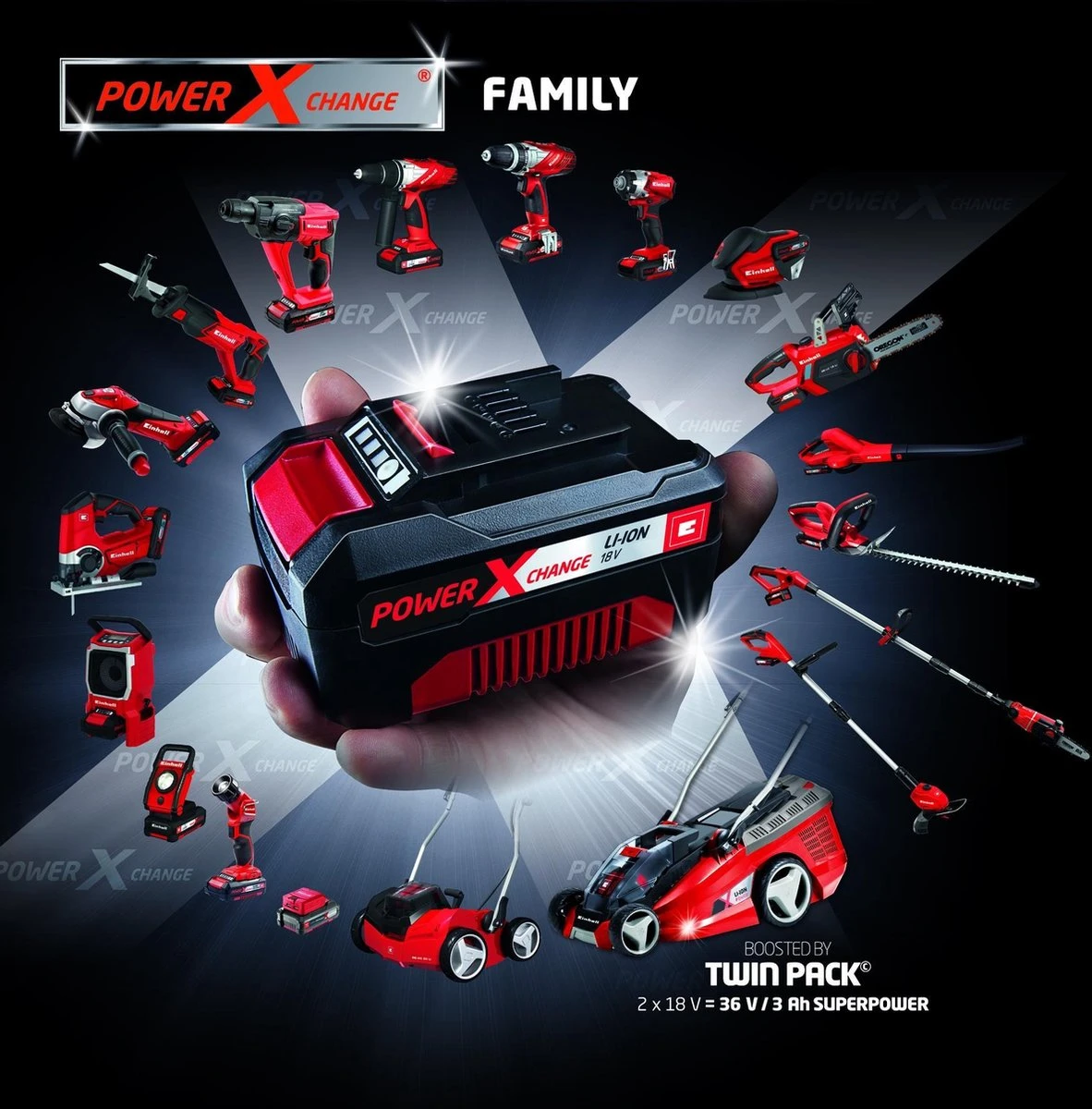 Einhell Accu Kettingzaag GE-LC 18 Li-Solo Power X-Change (Li-Ion, 18 V, 25 Cm Zwaardlengte, 23 Cm Snijlengte, Terugslagbescherming, Kettingvangbout, Zonder Accu En Lader) 6 Einhell Accu Kettingzaag GE-LC 18 Li-Solo Power X-Change (Li-Ion, 18 V, 25 Cm Zwaardlengte, 23 Cm Snijlengte, Terugslagbescherming, Kettingvangbout, Zonder Accu En Lader) - Afbeelding 4