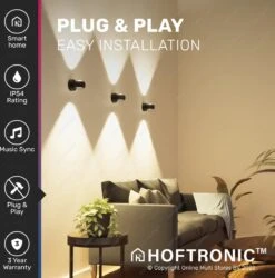 Hoftronic Smart Cupo - LED Wandlamp Up & Down Smart - RGBWW 16,5 Miljoen Kleuren - 6 Watt 600 Lumen - Zwart - Gevellamp Met Music Sync - IP54 Waterdicht - Geschikt Als Wandlamp Buiten, Wandlamp Badkamer En Wandlamp Binnen - 3 Jaar Garantie 34 Hoftronic Smart Cupo - LED Wandlamp Up & Down Smart - RGBWW 16,5 Miljoen Kleuren - 6 Watt 600 Lumen - Zwart - Gevellamp Met Music Sync - IP54 Waterdicht - Geschikt Als Wandlamp Buiten, Wandlamp Badkamer En Wandlamp Binnen - 3 Jaar Garantie -Buitentuin Winkel 1184x1200 11