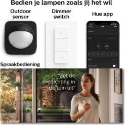 Philips Hue Fuzo Muurlamp - Warmwit Licht - Zwart - Smal - Gesloten -Buitentuin Winkel 1197x1200 21