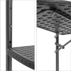 Relaxdays Balkontafel Inklapbaar, Balkon Tafel Rotan, Hangtafel Reling - Zwart -Buitentuin Winkel 1198x1200 5