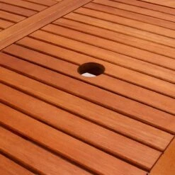 Merkloos Tuintafel Acaciahout - 160x85x75cm - FSC-gecertificeerd -Buitentuin Winkel 1198x1200 7