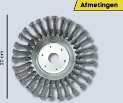 Merkloos Onkruidborstel Voor Bosmaaier | 200mm 20 Cm Staalborstel Nieuw | Universele Onkruidborstel 200 Mm - Onkruidverwijderaar - Voegenborstel - Grastrimmer -Buitentuin Winkel 1200x1004 6