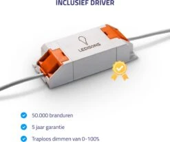 Ledisons LED Inbouwspots Zwart Met Driver - Dimbaar Kantelbaar IP54 3W 2700K Warm Wit Licht 240V 60 Stralingshoek >90 CRI Traploos Dimmen - Vivaro Zwart - Slechts 23MM Inbouwdiepte! 5 Jaar Garantie Energieverbruik: A++ -Buitentuin Winkel 1200x1005 12