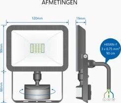 ELRO LF60 Design LED Buitenlamp Met Bewegingssensor - 10W – 800LM – IP54 Waterdicht - Zwart 28 ELRO LF60 Design LED Buitenlamp Met Bewegingssensor - 10W – 800LM – IP54 Waterdicht - Zwart -Buitentuin Winkel 1200x1022 9