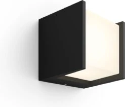 Philips Hue Fuzo Muurlamp - Warmwit Licht - Zwart - Smal - Open -Buitentuin Winkel 1200x1023 4