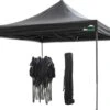 MaxxGarden Easy-up Partytent - 3x3m - Standaard - Waterdicht - Opvouwbaar - Inclusief Draagtas - Zwart -Buitentuin Winkel 1200x1026