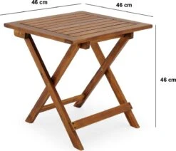 Merkloos EezyLife Houten Bijzettafel - 46x46x46cm - Acacia Hout - Tuintafel -Buitentuin Winkel 1200x1028 1