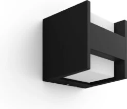 Philips Hue Fuzo Muurlamp - Warmwit Licht - Zwart - Smal - Gesloten