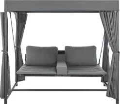 Schommelbank / Ligbank Kassandra - Donkergrijs -Buitentuin Winkel 1200x1046