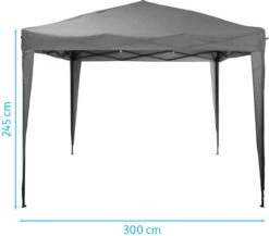 Ambiance Easy-up Partytent - 3x3m - Opvouwbaar - Grijs -Buitentuin Winkel 1200x1055 2