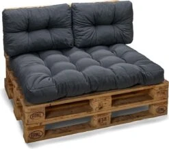 Palletkussen Basic Comfort Rugdeel Halve Pallet Lengte Grijs 60x40x10/20cm -Buitentuin Winkel 1200x1055 3