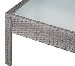 Casaria Polyrattan Loungeset – 2 Stoelen 1 Bank 1 Tafel - Antraciet -Buitentuin Winkel 1200x1058 1