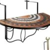 Tectake - Balkontafel Mozaïek Klapbaar - 402774 -Buitentuin Winkel 1200x1060 1