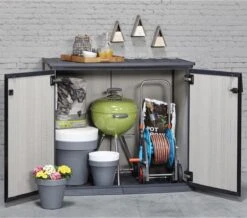 Keter Patio Store Opbergkast - 139,5x77x120cm - Grijs -Buitentuin Winkel 1200x1061 1