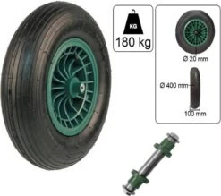 Kruiwagen Wiel 4.00 - 8 Luchtband Lijnprofiel - Asdiameter 20mm -Buitentuin Winkel 1200x1062 1