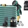 IBright Extra Sterke Uitrekbare Tuinslang - Flexibel - 15 Meter - Inclusief Opbergtas ,Sproeier ,Koppelstuk En Ophanghaak - Groen -Buitentuin Winkel 1200x1065 3