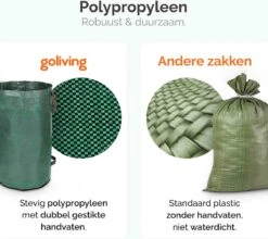 Goliving Tuinafvalzak - Set Van 2- Tuinafvalzakken Opvouwbaar - Tuinzak - Tuinafvalemmer - 2x 280 Liter - Groen 12 Goliving Tuinafvalzak - Set Van 2- Tuinafvalzakken Opvouwbaar - Tuinzak - Tuinafvalemmer - 2x 280 Liter - Groen -Buitentuin Winkel 1200x1068 5
