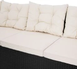 Casaria Polyrattan Tuinset - 15 Delig Voor 6 Personen – Crème Zwart -Buitentuin Winkel 1200x1072 1